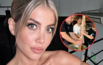 Wanda festejó el 25 de mayo con el papá de Mauro Icardi y le hizo una genial donación