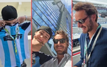 Las increíbles fotos del viaje a Miami de Benjamín Vicuña y su hijo Bautista para ver la Fórmula 1