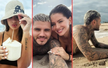Las fotos más románticas del viaje de Mauro Icardi y la China Suárez a Miami
