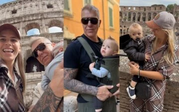 Las fotos más lindas de Alejandro Fantino, Coni Mosqueira y su hijo Beltrán, de vacaciones en Roma