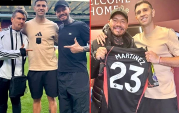 Marcelo Tinelli fue a visitar al Dibu Martínez con El Tirri y recibió un regalo inolvidable: "Un día soñado"