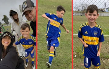 Mauro Zárate se emocionó y le dedicó un mensaje a su hijo Rocco tras su debut en las inferiores de Boca