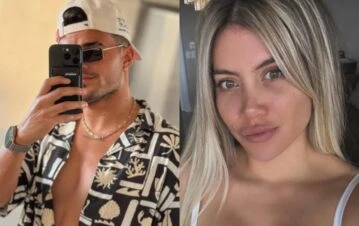 El alevoso guiño a Wanda Nara de Daniel Guzmán, su chongo mexicano, al llegar a la Argentina