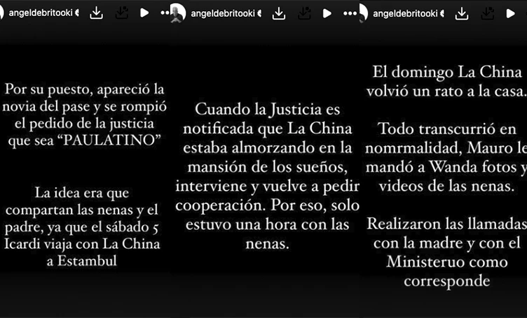 DE BRITO CONTO LA MALDAD QUE SE MANDO LA CHINA SUAREZ Y QUE PROVOCÓ OTRO LIO CON WANDA Y CON LA JUSTICIA