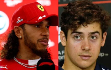 Franco Colapinto viajó en un vuelo privado con Lewis Hamilton y contó todo: "No durmió y..."