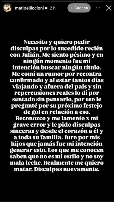 EL PEDIDO DE DISCULPAS DEL PERIODISTA QUE HIZO HABLAR A JULIAN. ¿EXAGERADO?