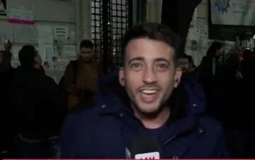 Le robaron en vivo a un notero de LAM en la puerta de la casa de Cristina Kirchner