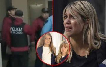 La policía fue a buscar a Wanda Nara y tomó una drástica decisión con sus hijas