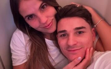 Qué le dijo Emilia, la novia de Julián Alvarez, al periodista que arrinconó al futbolista para que confirme el embarazo