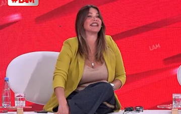 El accidente que tuvo Nazarena Vélez en pleno vivo de LAM: "Culpa de la menopausia"