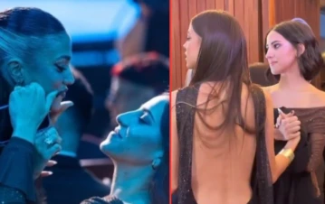 El video de Lucía de Gran Hermano y su novia famosa muy mimosas en los Premios Gardel