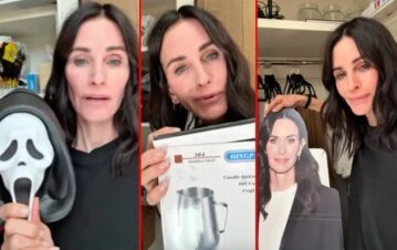 Courteney Cox copió a su personaje de Friends y mostró qué esconde en su “armario prohibido”