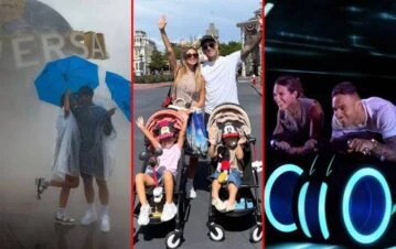 Las fotos de las soñadas vacaciones de Lautaro Martínez y su familia por Disney