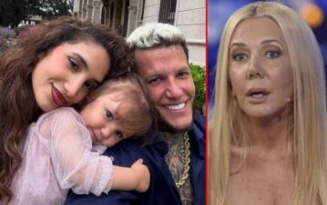 La provocadora foto de Alex Caniggia y Melody Luz contra Mariana Nannis en el cumpleaños de Venezia