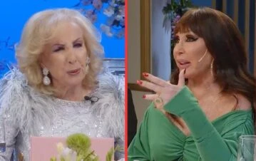 Moria Casán descolocó a Mirtha Legrand con una íntima pregunta en pleno programa