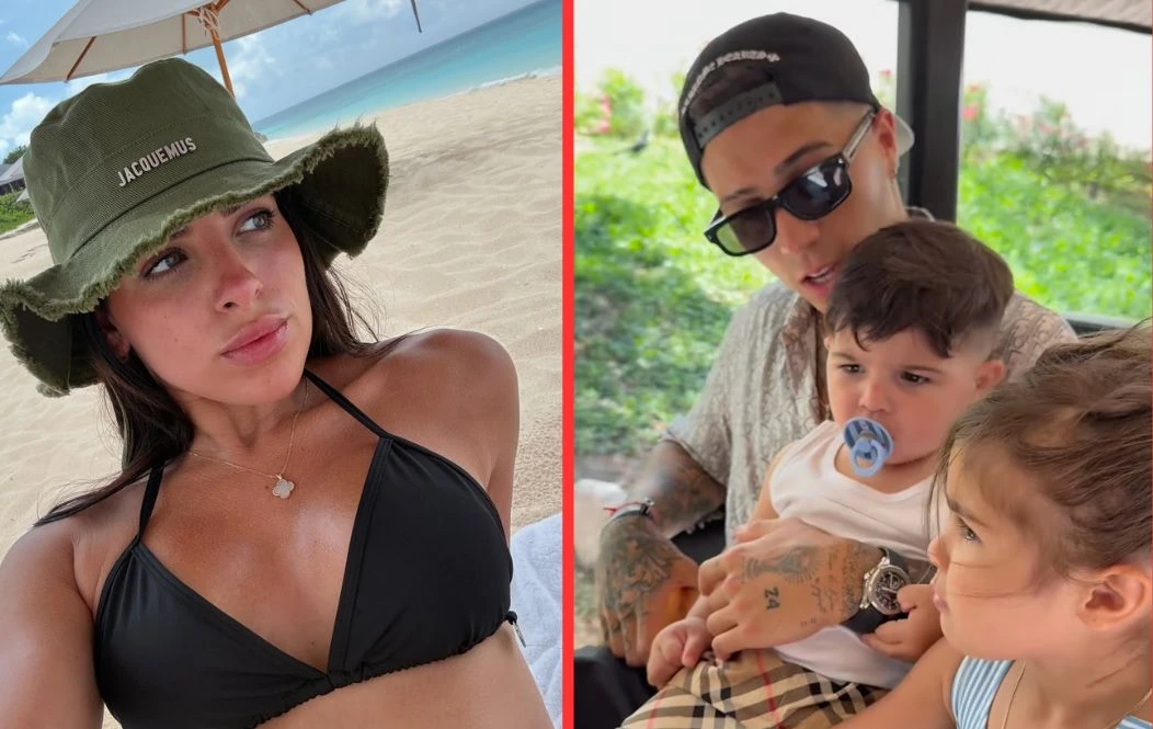 Valentina Cervantes deslumbró con sus looks en el Caribe mexicano junto a Enzo Fernández y sus hijos