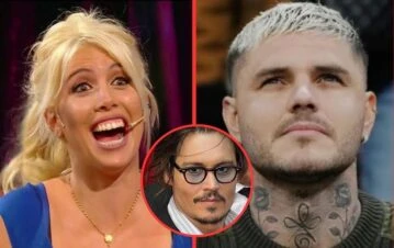 Wanda Nara se burló del fanatismo de Mauro Icardi por Johnny Depp con una imagen lapidaria