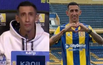 ¡Dale play! Las lágrimas de Ángel Di María cuando lo presentaron en su soñado regreso a Rosario Central