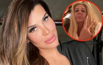 Como Mariana Nannis pero bastante más barato: las polémicas fotos de Charlotte Caniggia bañándose en vino tinto