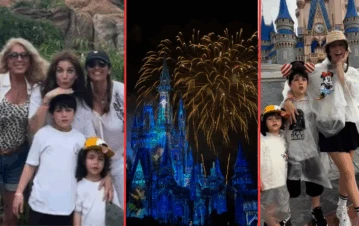 Así fue el primer viaje en soltera de Juana Repetto junto a sus hijos a Disney: todas las fotos