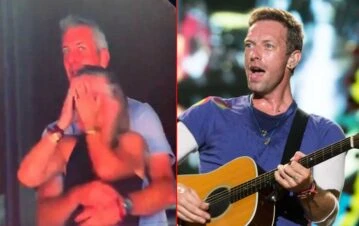¡No me quemés! Chris Martin descubrió a una pareja de famosos siendo infiel en pleno show de Coldplay