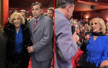 La lágrimas de Mirtha Legrand por su encuentro con Martín Bossi en el teatro: el emotivo video