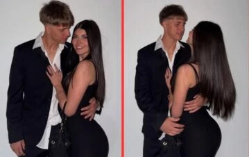 Valentino López reveló las fotos más tiernas con su novia Carola Sánchez Aloe: con beso incluido