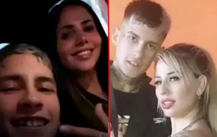 Romina Uhrig, en una foto con L-Gante muy cerca. En otra foto, su amante.