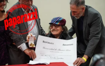 ¡Exclusivo! Las mejores fotos de Charly García recibiendo un título en la UBA