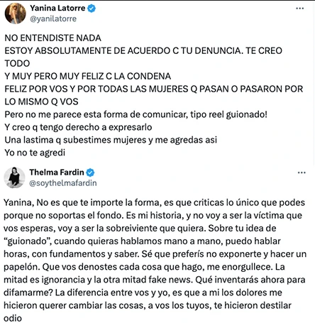 ACA ESTA EL DURISIMO CRUCE DE LATORRE Y THELMA. ¿SE ENCONTRARAN?