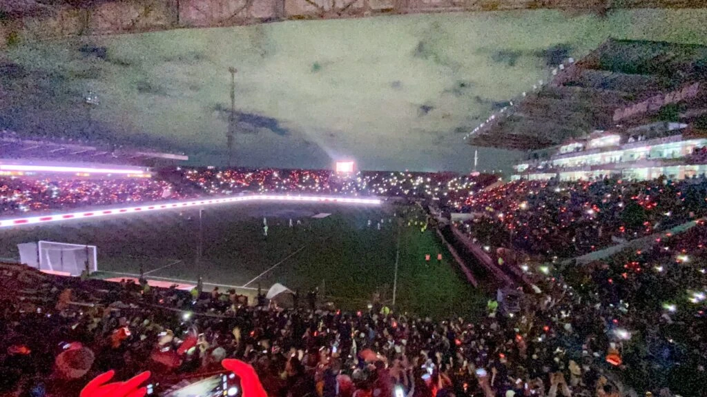 LA FORTALEZA ILUMINADA LA NOCHE QUE LANUS GANO LA SUDAMERICANA