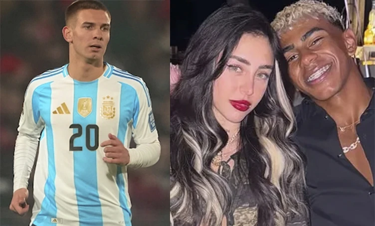 Franco Mastantuono señalado como tercero entre Nicki Nicole y Lamine Yamal