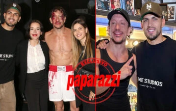 ¡Fotos exclusivas! Leandro Paredes y Camila Galante fueron a ver Rocky para hacerle frente a los rumores de infidelidad