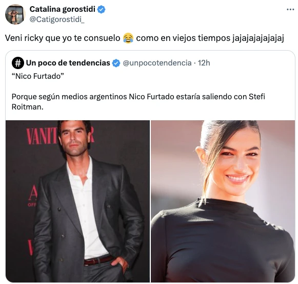 CATA GOROSTIDI REVELO QUE TUVO ALGO CON RIKY MONTANER. AH BUEEEEEEENO.