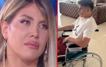 Alerta por Valentino López: el hijo Wanda Nara quedó en silla de ruedas y hay preocupación