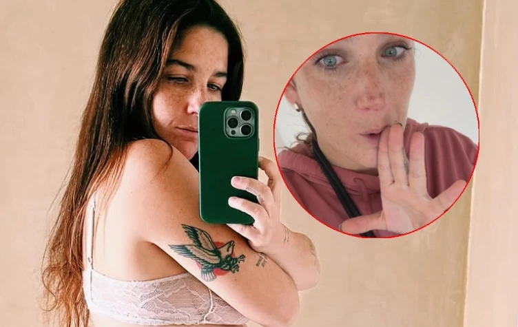 juana repetto mostró por primera vez su panza de embarazada.