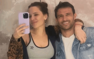 La romántica foto de Darío Cvitanich e Ivana Figueiras en su primer viaje como novios a Europa