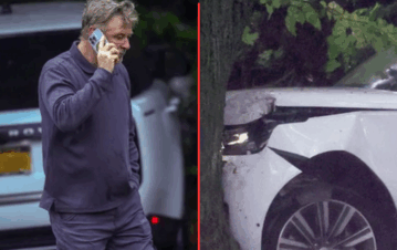 El terrible video de Alec Baldwin chocando contra un árbol junto a su hermano