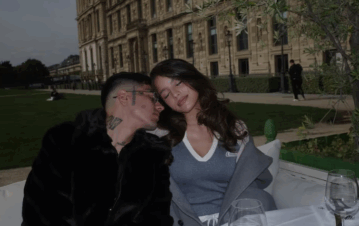 Las románticas fotos de Emilia Mernes y Duki en París