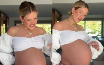 ¡No da más! El impactante video de Eva Bargiela mostrando su panza enorme en la semana 39 del embarazo: "Dale"