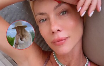 El video del terrible susto que Nicole Neumann se llevó en plena producción de fotos: “Se me trepó y…”