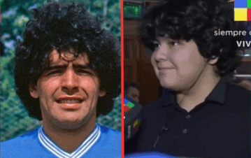 Dos gotas de agua: el impresionante parecido del hijo de Verónica Ojeda con Diego Maradona