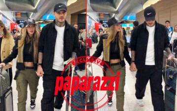 ¡Exclusivo! El video de la China Suárez y Mauro Icardi viajando a Turquía sin sus hijos y en un vuelo normal