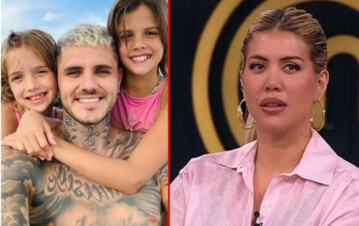 Mauro Icardi le devolvió a Wanda Nara a sus dos hijas en su edificio: cómo fue el tenso cara a cara
