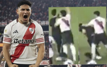 ¡Acá está! Apareció el video que provocó la trompada de Maxi Salas a un hincha tras la derrota de River en el superclásico con Boca