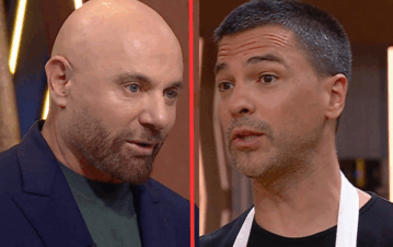 La pelea a gritos entre Germán Martitegui y el Chino Leunis en MasterChef