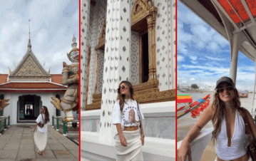 Las fotos del increíble viaje de Juli Poggio con su amiga a Tailandia