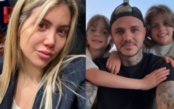 Wanda Nara se despidió de sus hijas: el desgarrador mensaje y la foto antes de entregárselas a Mauro Icardi