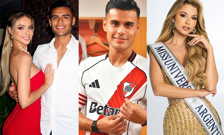 La explosiva novia de la nueva estrella de river: cantante de Agapornis y Miss Universo