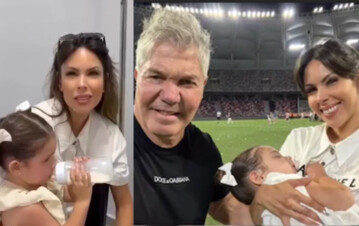 "Quedé en shock, paralizada": El accidente de la hija de Fernando Burlando y Barby Franco en plena final Racing-Estudiantes